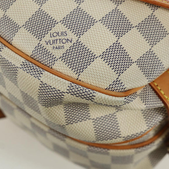 LOUIS VUITTON Damier Azur Saumur 30 Schoudertas SPO N48202 LV Auth ARZ546V