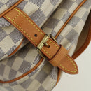 LOUIS VUITTON Damier Azur Saumur 30 Schoudertas SPO N48202 LV Auth ARZ546V-20