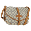 LOUIS VUITTON Damier Azur Saumur 30 Schoudertas SPO N48202 LV Auth ARZ546V-1