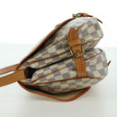 LOUIS VUITTON Damier Azur Saumur 30 Schoudertas SPO N48202 LV Auth ARZ546V-3