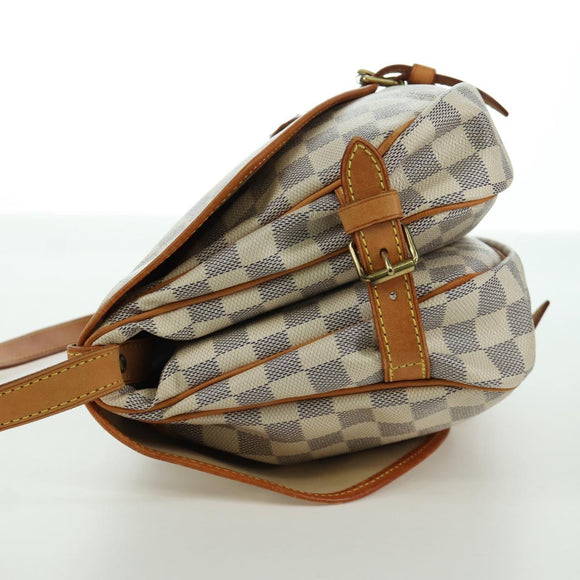 LOUIS VUITTON Damier Azur Saumur 30 Schoudertas SPO N48202 LV Auth ARZ546V
