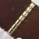 BURBERRY Nova Check Day Planner Cover PVC Leather Green Auth ARZ548-9