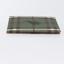BURBERRY Nova Check Day Planner Cover PVC Leather Green Auth ARZ548-3