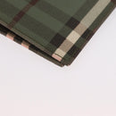 BURBERRY Nova Check Day Planner Cover PVC Leather Green Auth ARZ548-14