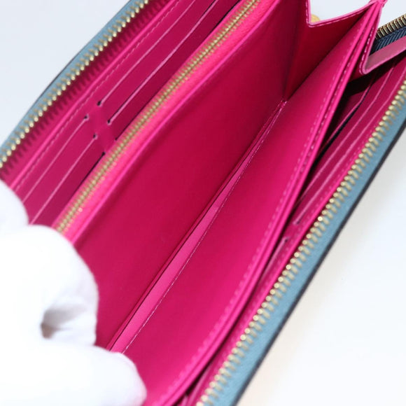 LOUIS VUITTON Vernis Zippy Wallet Long Wallet Multicolor M90520 LV Auth ARZ549M