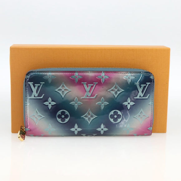 LOUIS VUITTON Vernis Zippy Wallet Long Wallet Multicolor M90520 LV Auth ARZ549M