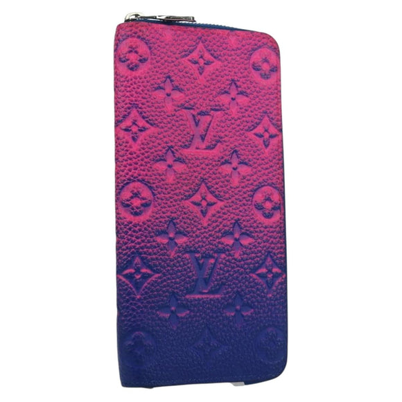 LOUIS VUITTON Taurillon Illusion Zippy Wallet Vertical M81243 LV Auth ARZ552SAM
