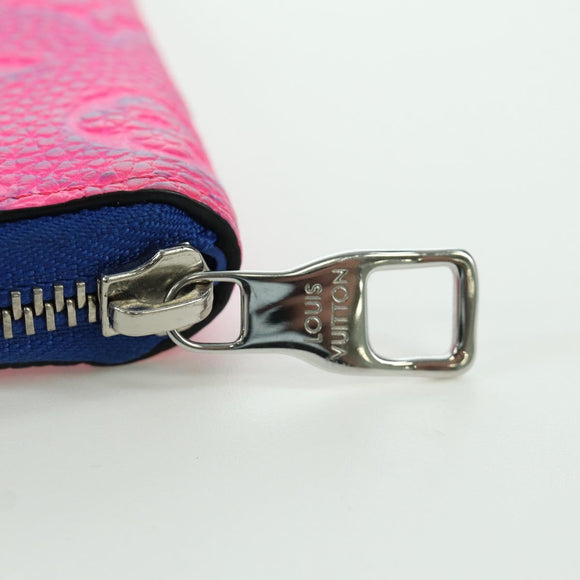 LOUIS VUITTON Taurillon Illusion Zippy Wallet Vertical M81243 LV Auth ARZ552SAM