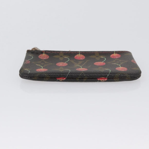 LOUIS VUITTON Monogram Cherry Pochette Cles Coin Purse M95042 LV Auth ARZ554