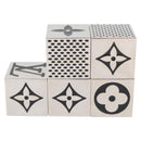 LOUIS VUITTON LV Cube Game metal Silver M99454 LV Auth ARZ555-6