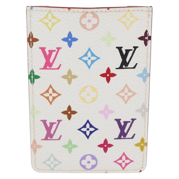 LOUIS VUITTON Monogram Multicolor Etui Miroir White M92651 LV Auth ARZ558