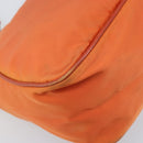PRADA Shoulder Bag Nylon Orange Silver Auth ARZ559A-17