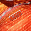 PRADA Shoulder Bag Nylon Orange Silver Auth ARZ559A-20