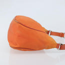 PRADA Shoulder Bag Nylon Orange Silver Auth ARZ559A-3