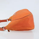 PRADA Shoulder Bag Nylon Orange Silver Auth ARZ559A-4