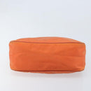 PRADA Shoulder Bag Nylon Orange Silver Auth ARZ559A-5