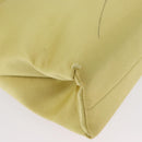 PRADA Tote Bag Satin Yellow Gold Auth ARZ560-11