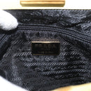 PRADA Tote Bag Satin Yellow Gold Auth ARZ560-16