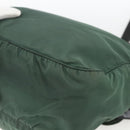 PRADA Shoulder Bag Nylon Green Silver Auth ARZ561-16