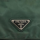 PRADA Shoulder Bag Nylon Green Silver Auth ARZ561-18