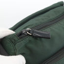 PRADA Shoulder Bag Nylon Green Silver Auth ARZ561-20