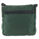 PRADA Shoulder Bag Nylon Green Silver Auth ARZ561-2