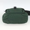 PRADA Shoulder Bag Nylon Green Silver Auth ARZ561-5