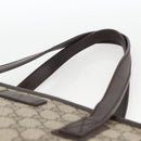 GUCCI GG Supreme Hand Bag PVC Beige Silver 181086 Auth ARZ575-8