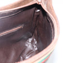 GUCCI GG Supreme Web Sherry Line Shoulder Bag PVC Beige Red Green Auth ARZ590A-17