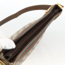 GUCCI GG Supreme Web Sherry Line Shoulder Bag PVC Beige Red Green Auth ARZ590A-6