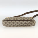 GUCCI GG Supreme Web Sherry Line Shoulder Bag PVC Beige Red Green Auth ARZ590A-9
