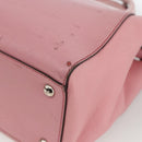FENDI To joule Hand Bag Leather 2way Pink Silver Auth ARZ591-12