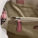 FENDI To joule Hand Bag Leather 2way Pink Silver Auth ARZ591-21