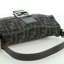 FENDI Zucca Canvas Mamma Baguette Hand Bag Cashmere Gray Silver Auth ARZ596SAV-6