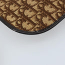 Christian Dior Trotter Canvas Shoulder Bag Brown Gold Auth ARZ598-13