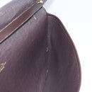 Christian Dior Trotter Canvas Shoulder Bag Brown Gold Auth ARZ598-18