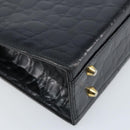 Gianni Versace Umhängetasche Geprägtes Leder Schwarz Gold Original ARZ600A-16