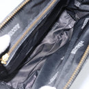 Gianni Versace Umhängetasche Geprägtes Leder Schwarz Gold Original ARZ600A-12
