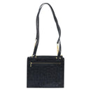 Gianni Versace Umhängetasche Geprägtes Leder Schwarz Gold Original ARZ600A-2