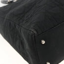 Christian Dior Canage Tote Bag Nylon Black Silver Auth ARZ602-16
