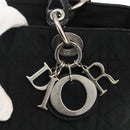 Christian Dior Canage Tote Bag Nylon Black Silver Auth ARZ602-17