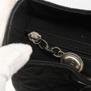 Christian Dior Canage Tote Bag Nylon Black Silver Auth ARZ602-10