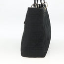 Christian Dior Canage Tote Bag Nylon Black Silver Auth ARZ602-4