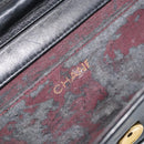 CHANEL Matelasse Chain Shoulder Bag Lamb Skin Black Gold CC Auth ARZ605-19