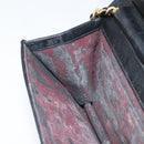 CHANEL Matelasse Chain Shoulder Bag Lamb Skin Black Gold CC Auth ARZ605-21