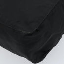 PRADA Hand Bag Nylon Black Silver Auth ARZ607-11