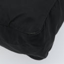 PRADA Hand Bag Nylon Black Silver Auth ARZ607-13