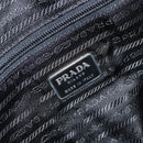 PRADA Hand Bag Nylon Black Silver Auth ARZ607-16