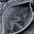 PRADA Hand Bag Nylon Black Silver Auth ARZ607-21