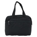 PRADA Hand Bag Nylon Black Silver Auth ARZ607-3